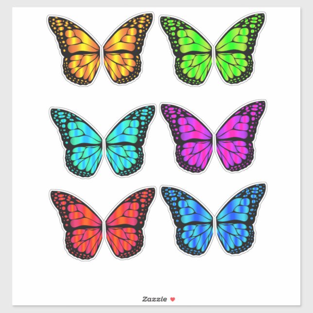 tecknad Fairy butterfly vingar Klistermärken (Ark)
