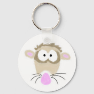 Tecknad Ferret Keychain Nyckelring