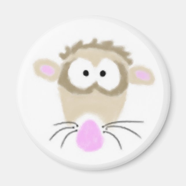 Tecknad Ferret Magnet (Framsidan)