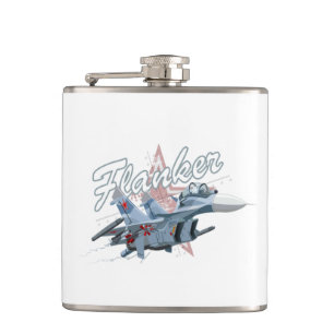 Tecknad fighter flygplan fickplunta