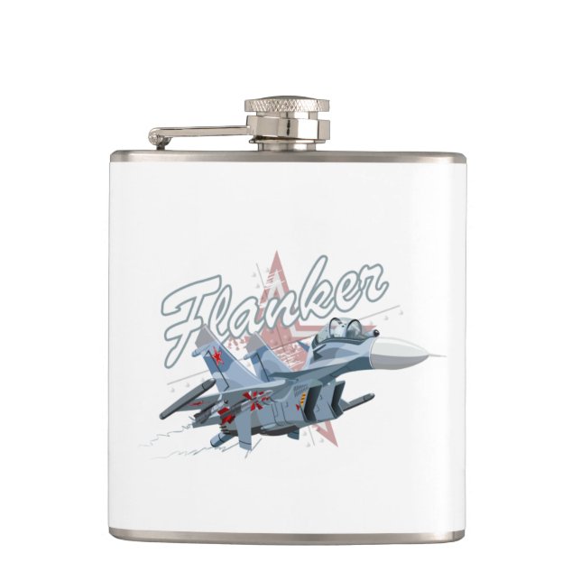 Tecknad fighter flygplan fickplunta (Framsidan)