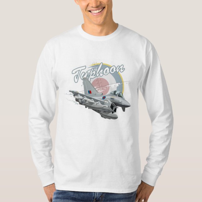 Tecknad fighter flygplan t shirt (Framsida)