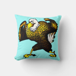 Tecknad Fighting Eagle Kudde