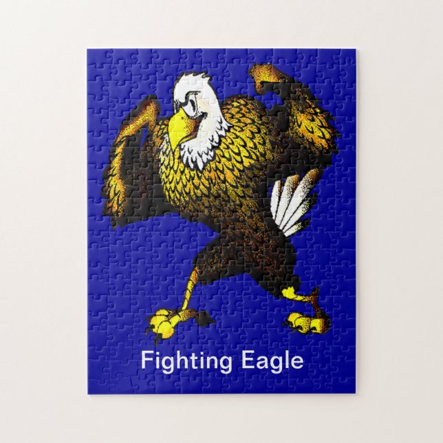 Tecknad Fighting Eagle Pussel (Vertikal)