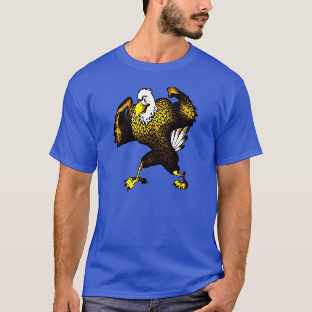 Tecknad Fighting Eagle T-shirt (Framsida)