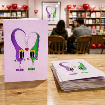 Tecknad figur på Alla hjärtans dag