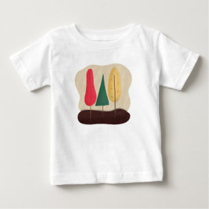Tecknad film, skog, träd t shirt