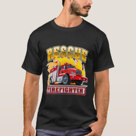 Tecknad Fire Lastbil T Shirt