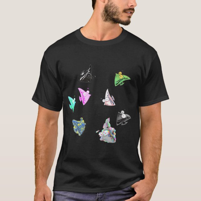 Tecknad Fisk T Shirt (Framsida)