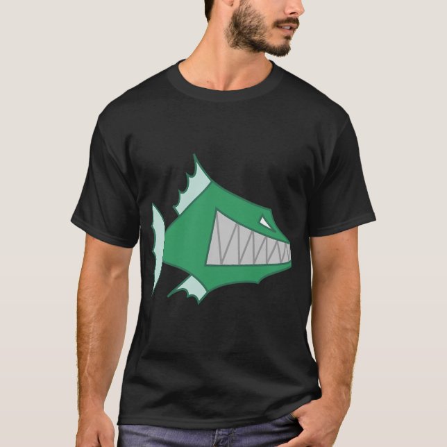 tecknad fisk t shirt (Framsida)