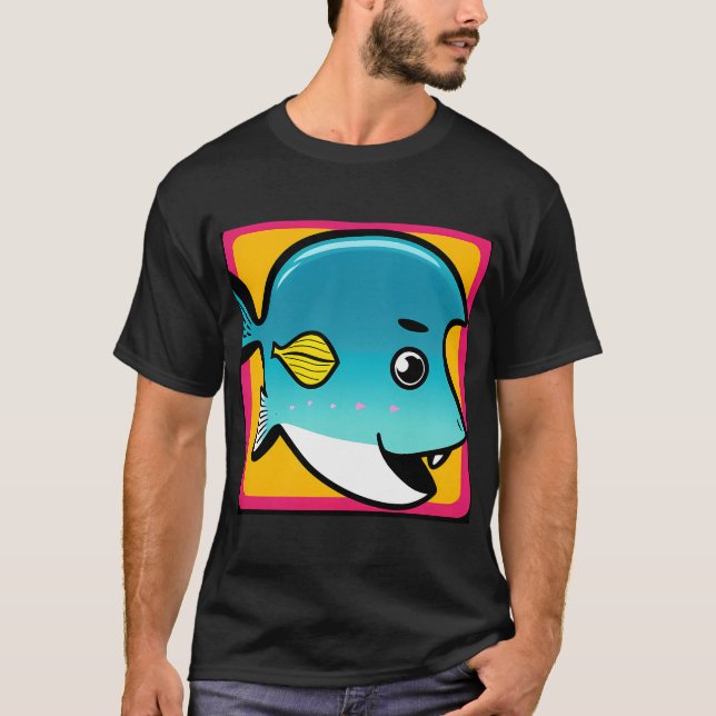 Tecknad Fisk T Shirt (Framsida)