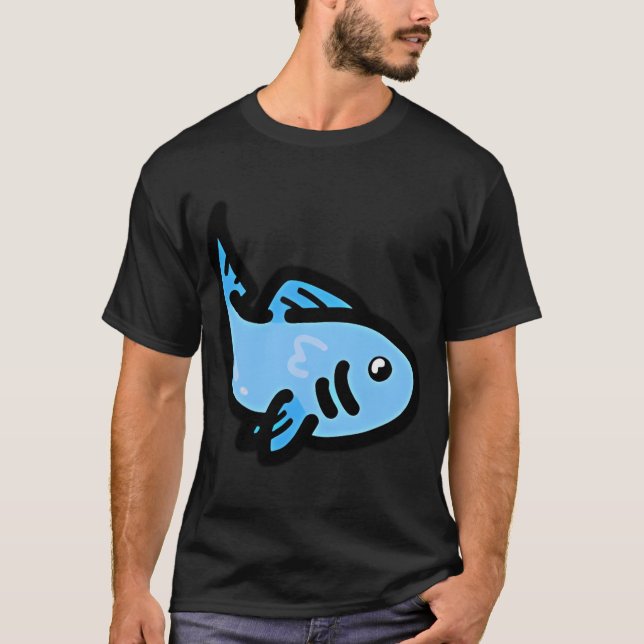 Tecknad fisk t shirt (Framsida)