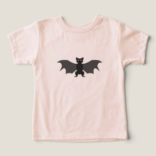 Tecknad Fladdermus Peach Småbarn Shirt T