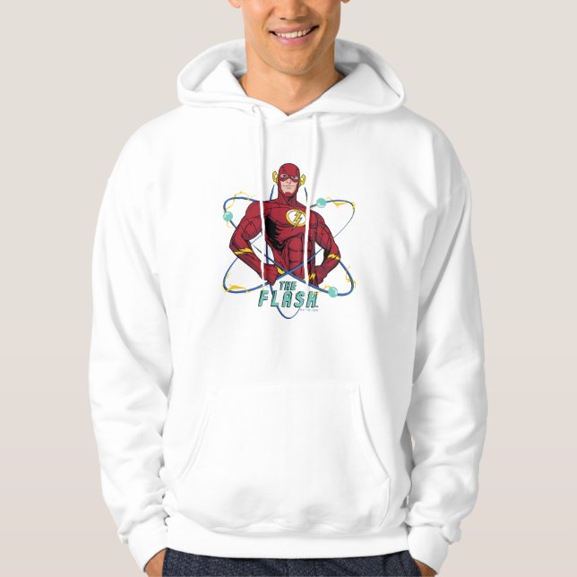 Tecknad Flash Atomic Graphic Hoodie (Framsida)