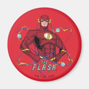 Tecknad Flash Atomic Graphic Magnet