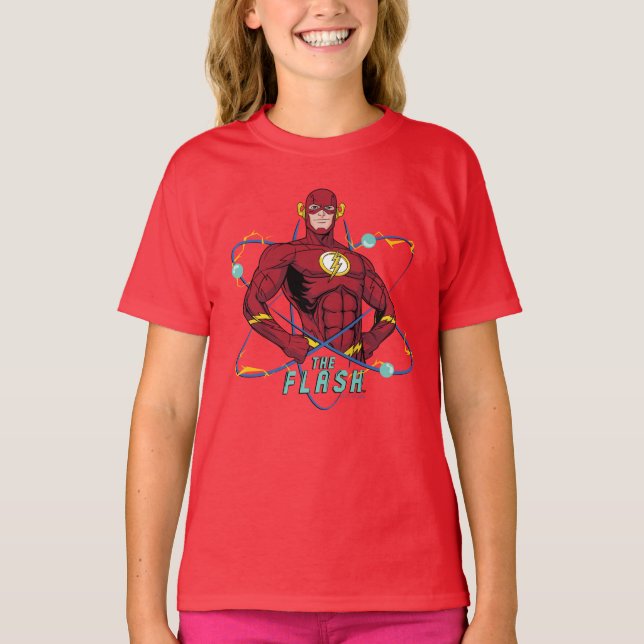 Tecknad Flash Atomic Graphic T Shirt (Framsida)