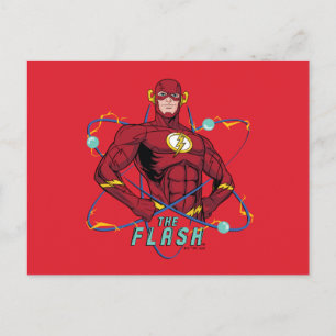 Tecknad Flash Atomisk Grafik Vykort
