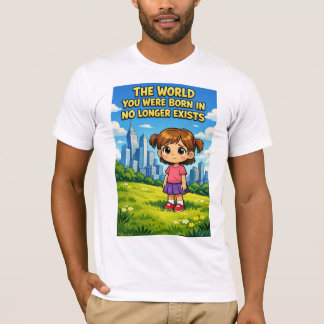 Tecknad flicka förlorad oskuld Förfluten vs Framti T Shirt