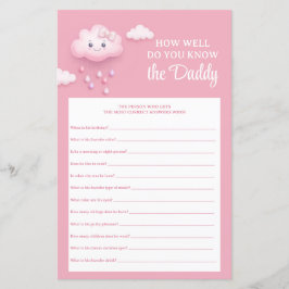 Tecknad fluffig moln 9 Hur Väl Känner Du Pappa