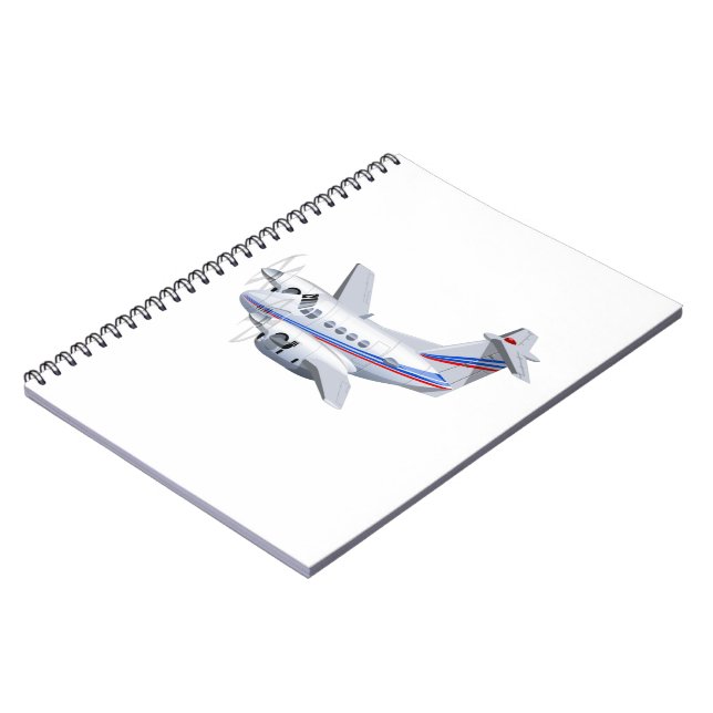 Tecknad flygplan anteckningsbok (Vänstra Sidan)
