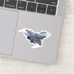 Tecknad flygplan-dekal klistermärken