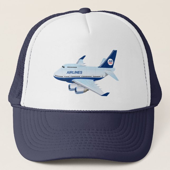 Tecknad flygplan keps (Framsida)