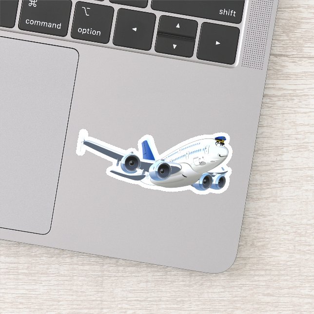 Tecknad flygplan klistermärken (Detalj)
