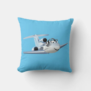 Tecknad flygplan kudde