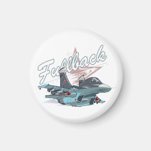 Tecknad flygplan magnet