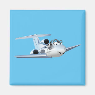 Tecknad flygplan magnet