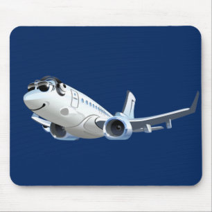 Tecknad flygplan musmatta