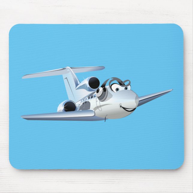 Tecknad flygplan musmatta (Framsidan)