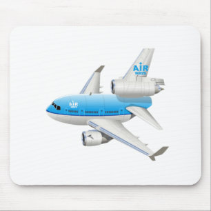 Tecknad flygplan musmatta