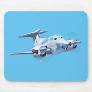 Tecknad flygplan musmatta