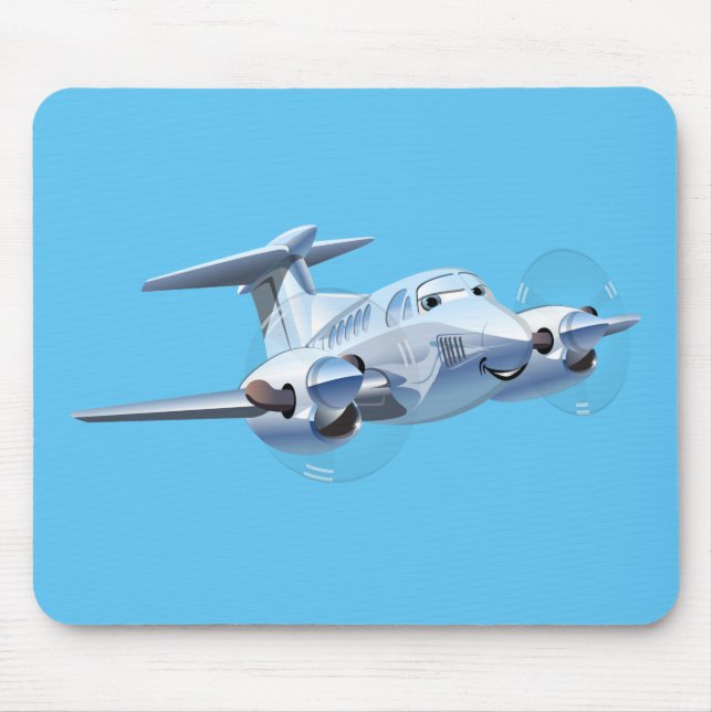 Tecknad flygplan musmatta (Framsidan)