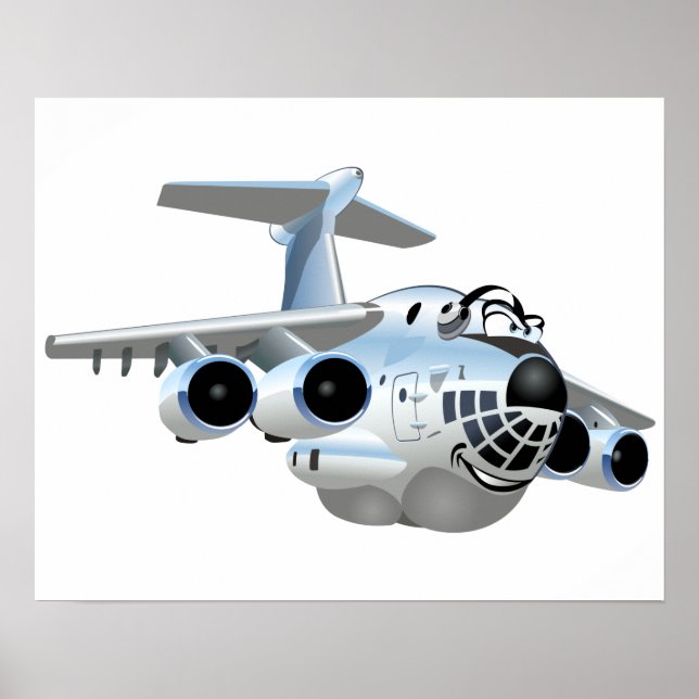 Tecknad flygplan poster (Framsidan)