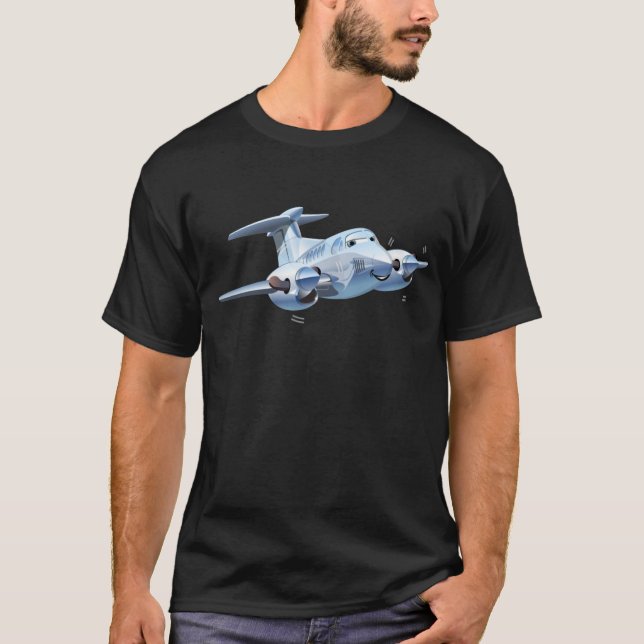 Tecknad flygplan t shirt (Framsida)