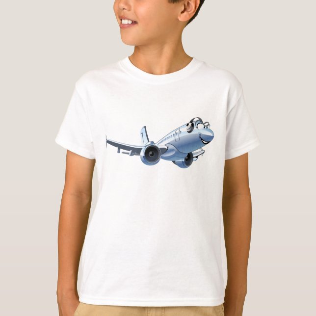 Tecknad flygplan t shirt (Framsida)