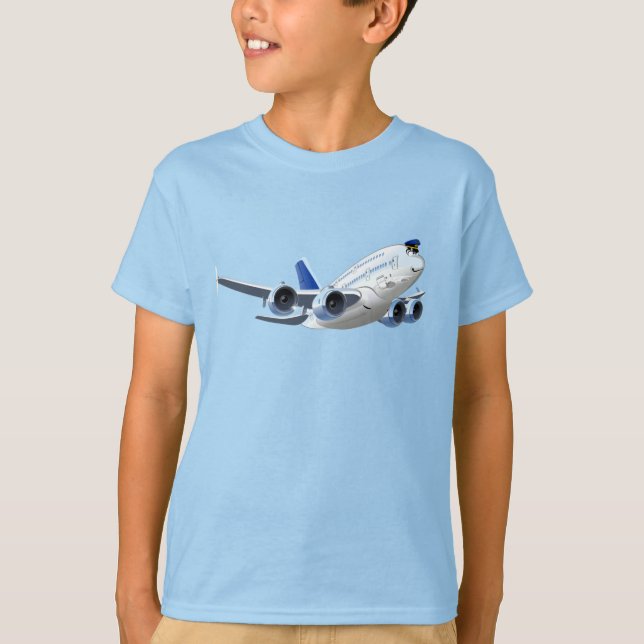 Tecknad flygplan t shirt (Framsida)