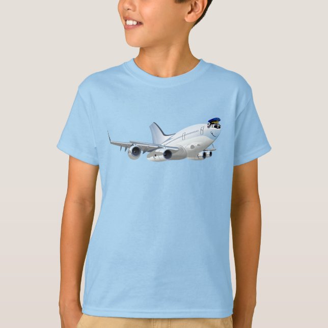 Tecknad flygplan t shirt (Framsida)