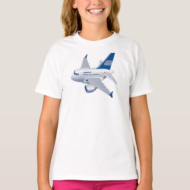 Tecknad flygplan t shirt (Framsida)