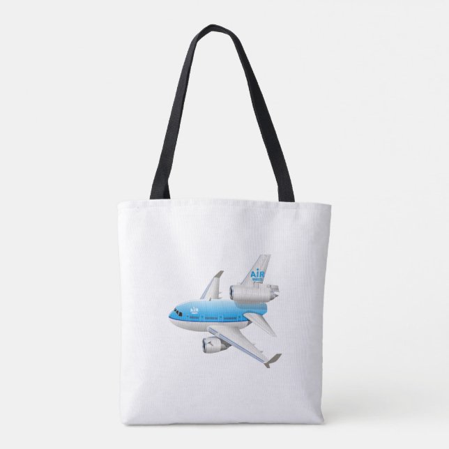 Tecknad flygplan tygkasse (Baksida)