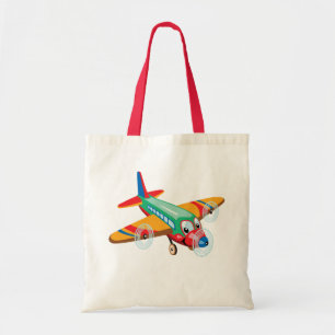 tecknad flygplan tygkasse