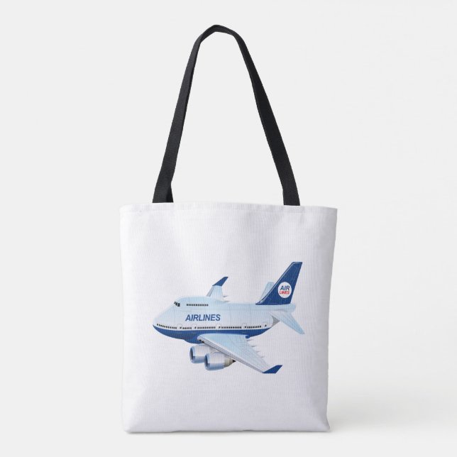 Tecknad flygplan tygkasse (Baksida)