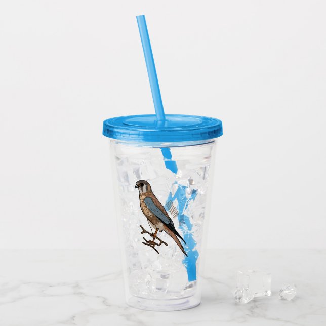 Tecknad för amerikansk kungsfågel take away mugg (Framsida Ice)