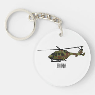Tecknad för arméhelikopter