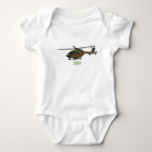 Tecknad för arméhelikopter t shirt
