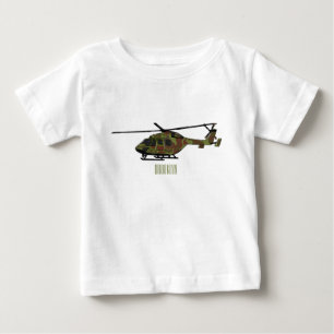 Tecknad för arméhelikopter t shirt