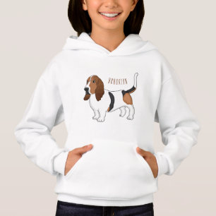Tecknad för av bundna hund för Basset T Shirt