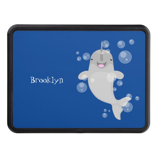 Tecknad för  av knalbubblor i Cute lycklig Dragkroksskydd (Framsidan)